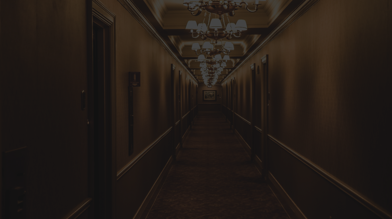 Elegant hotel corridor